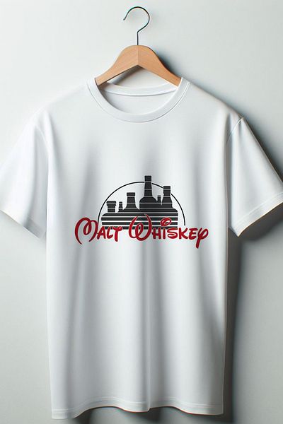 Vordevia Λευκό μπλουζάκι με στάμπα Walt Whisky Oversize Crew Neck