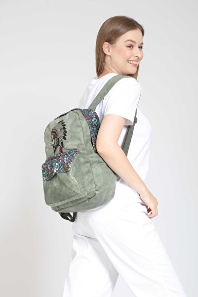 Street Bag Ethnic Embroidered Native American Daily Travel Backpack - Bohemian Design