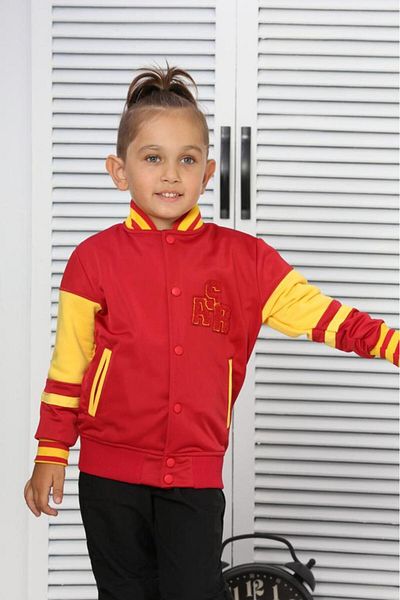 ixoskids club Palton roșu galben pentru băiat Minah- 08040001