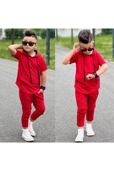 ixoskids club Boy's Ribbed Tracksuit Set minah-07020006