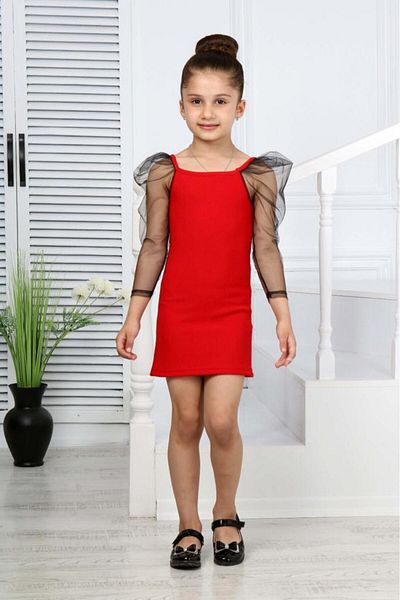 ixoskids club Rochie elegantă cu mânecă lungă pentru fete pentru absolvire-nunta-logodna-toate ocaziile speciale Minah- 06130010