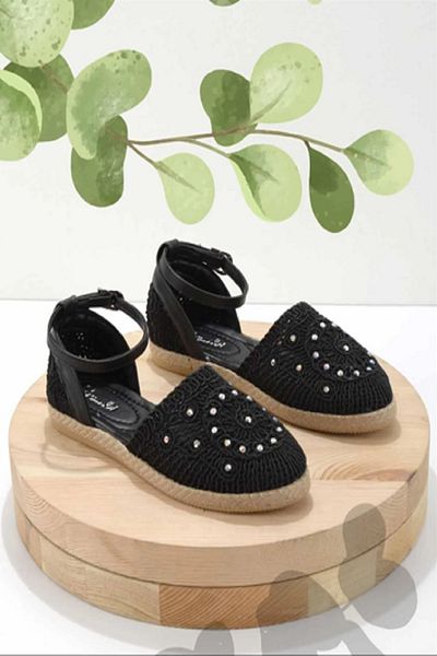 VERA LİFE Espadrille tricotate cu curele la gleznă pentru femei