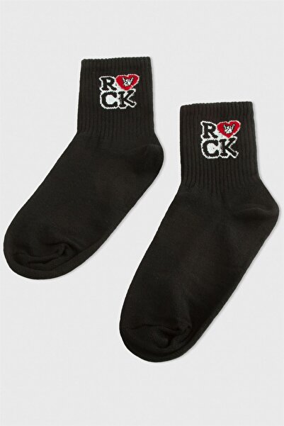 AKSESUARIM Чорапи с мотив сърце - 8*28