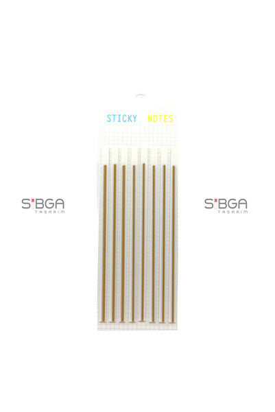 sibga tasarım İnce Uzun Şerit Şeffaf Renkli Postit Post-it Post It. Kitap Ayr...