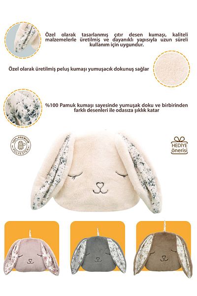 mordesign Morbunny Plush Rabbit Series - Pillow, Embroidered Throw Pillow and Toy