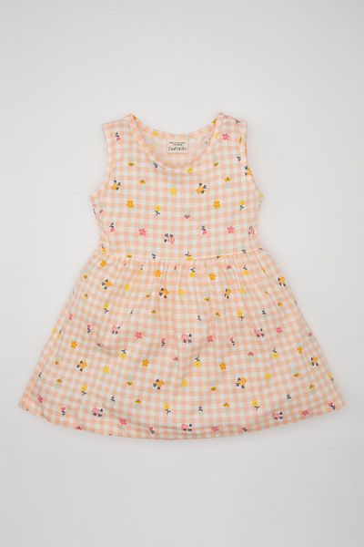 DeFacto Baby Girl Printed Sleeveless Dress C0074a524sm