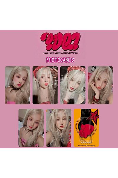 Kpop Dünyasi (G)I-DLE YUQI '' Yuq1 1st Mini Album'' Star Ver.Photocards Set