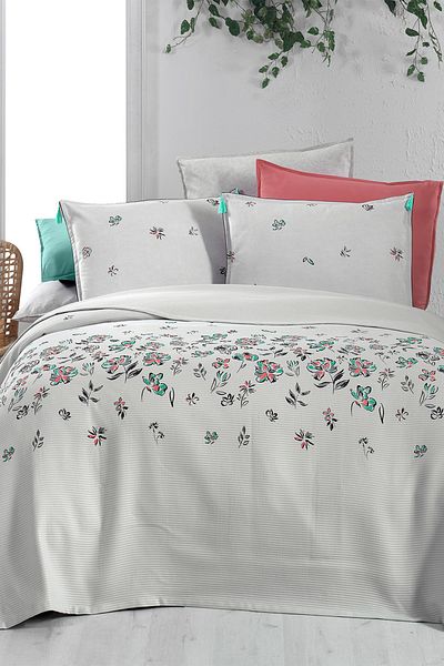 Sarev Saira Gray Single Pique 100% Cotton Set