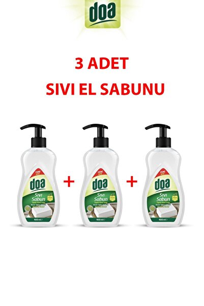 lissehome Doa Sıvı El Sabunu Beyaz 400ml X 3 Adet