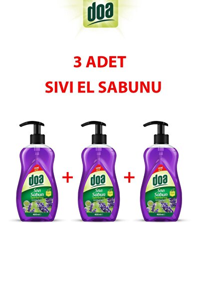 lissehome Doa Sıvı El Sabunu Lavanta 400ml X 3 Adet
