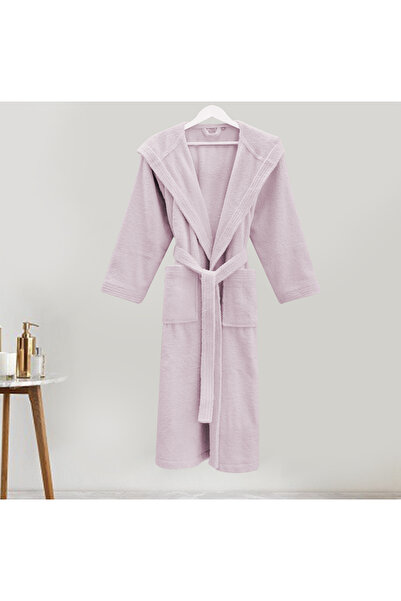 erteks БОРНОЗ 1. ЯКІСТЬ З КАПЮШОНОМ З БАВОВНИ ПУДРОВО-РОЖЕВИЙ РОЗМІР S-M