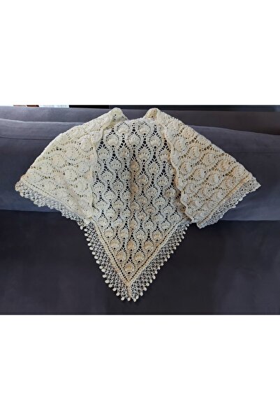 ATÖLYE MİLLA Krem Rengi Laleli Şal