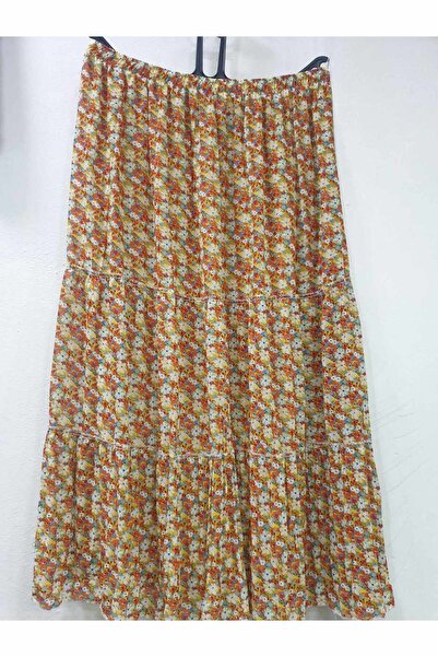 sercan konfeksiyon Kadın şifon Piliseli Etek