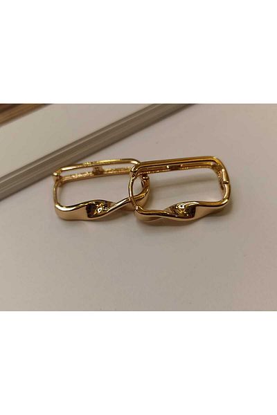 PAMES Rose Steel Twisted Earring Design