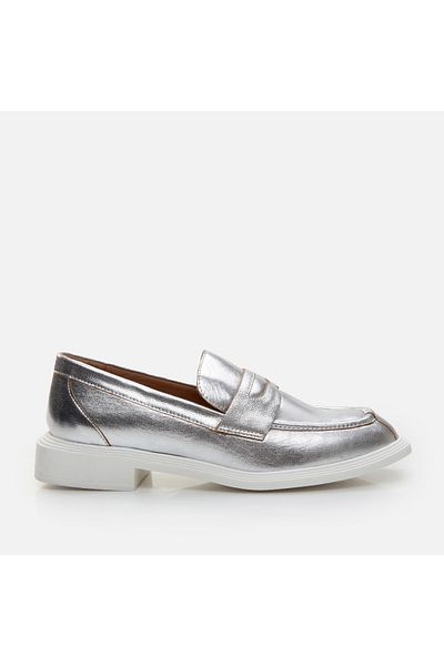 Hotiç Genuine Leather Lame Women's Loafer