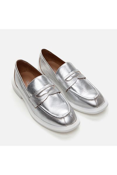 Hotiç Genuine Leather Lame Women's Loafer
