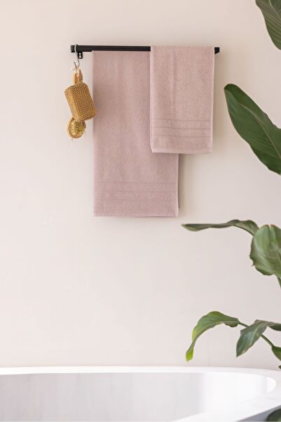 Fushia Etnik Desen 2'li Banyo Havlu Seti I Hamam Takımı I Çeyizlik Set I 50x8...