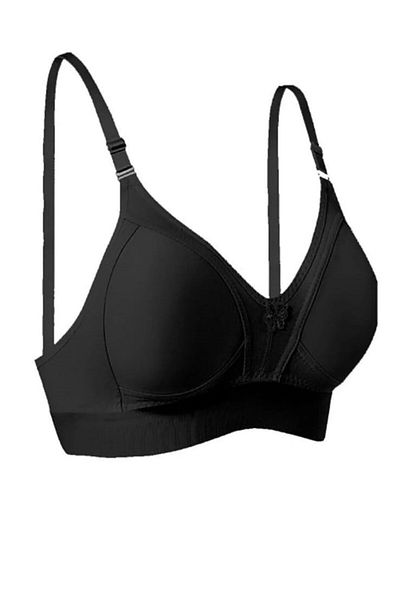 AYŞENUR YAPAKÇI Cotton Chest Seamless Collector Plus Size Bra Without Support Cap