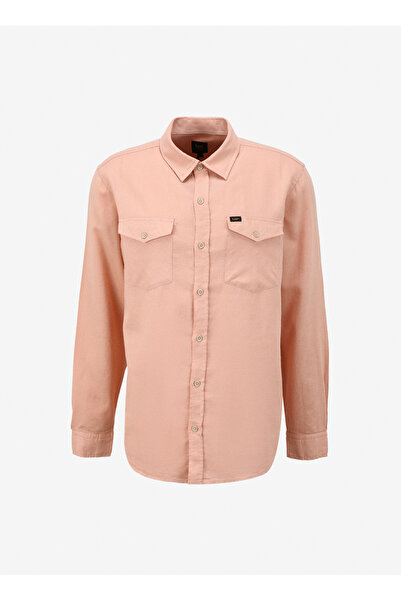 Lee Regular Fit Açık Pembe Erkek Gömlek L241262590 Uzun Kollu Gömlek