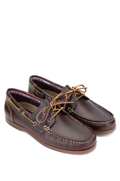 Tamer Tanca Men's Genuine Leather Brown/Tan Casual Shoes
