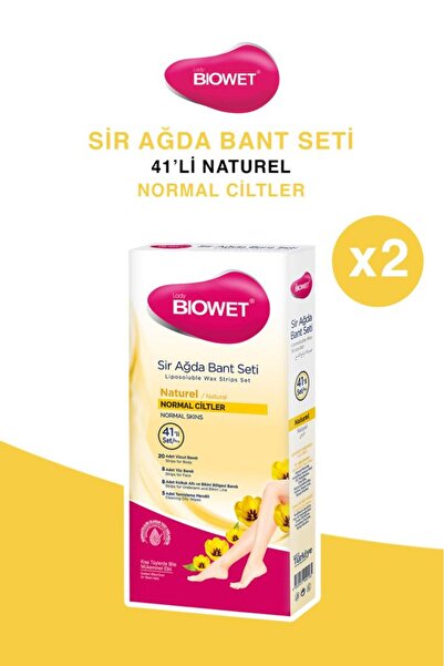 biowet Tüm Vücut Naturel Sir Ağda Bant Seti 41'li X2