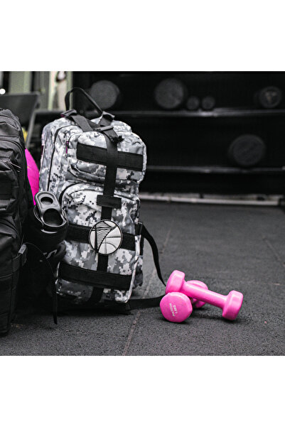 QUİCKPREP 42l Siyah Beyaz Kamuflaj Sporcu Sırt Çantası | Quickprep Geniş Hacimli Outdoor Çanta