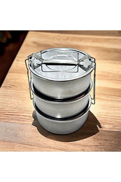 sancak mutfak 3 LÜ SEFER TASI ÇELİK 3 NO