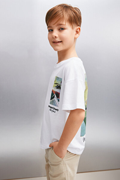 GRIMELANGE DARROW Men's White T-Shirt