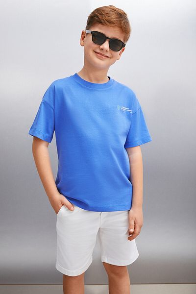 GRIMELANGE Herren T-Shirt REMY in Blau von Saks