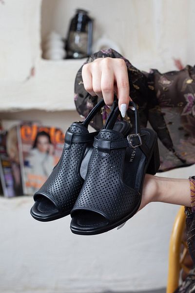Adım Adım Women's Genuine Leather Heeled Sandals