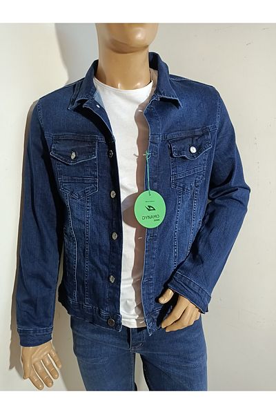DYNAMO Slimfit Relaxed Cut Τζιν Παλτό