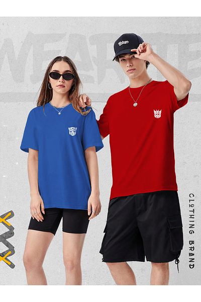 WEARTEX مجموعة للجنسين مكونة من قطعتين بتصميم محولات مطبوعة للزوجين