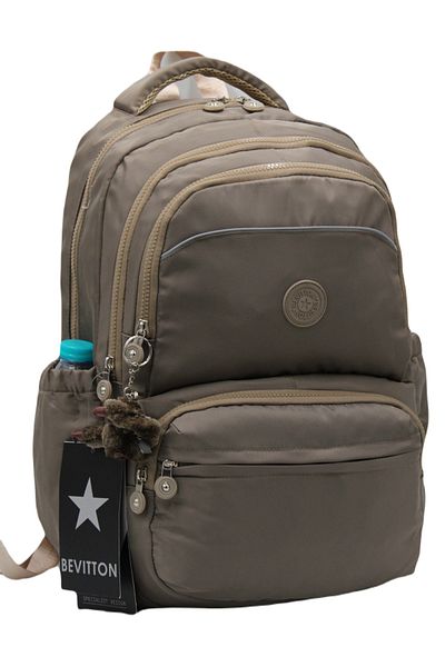Bevitton Special Water Repellent Fabric Mink Unisex School Backpack A3152