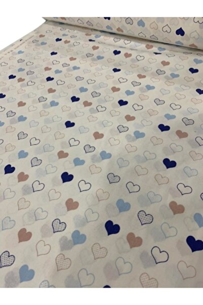 Evimmis 100% бавовняна постільна білизна з акфілової тканини з серцевим візерунком, ширина: 240 см