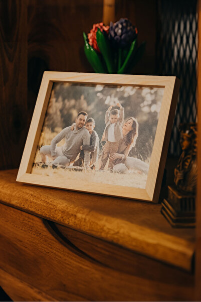 huhuli 15×21 Cm Iskandinav Ahşap Fotoğraf Çerçevesi – Dekoratif Masa & Duvar