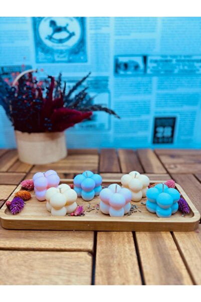 Candle Shop %100 Naturel Soya Wax 6 lı Küçük Bubble Set