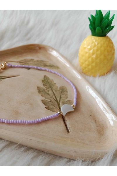 HAPPY HANDMADE NATURAL PEAL STONE ANKLE FOOT ACCESSORY WITH SAND BEADS