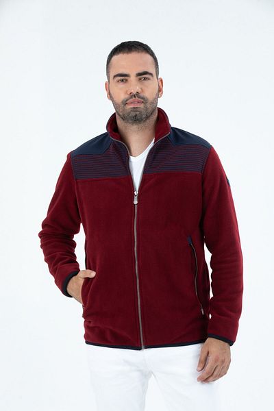 G-FOX Men's Anti-pilling Anti-pilling Cold Resistant Full Zipper Stand Collar Sweatshirt Fleece Jacket