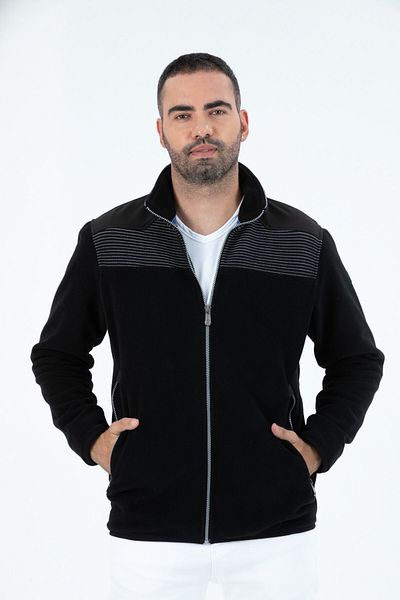 G-FOX Men's Anti-pilling Anti-pilling Cold Resistant Full Zipper Stand Collar Sweatshirt Fleece Jacket