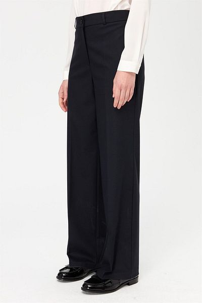 Esswaap Wide Leg Trousers Navy
