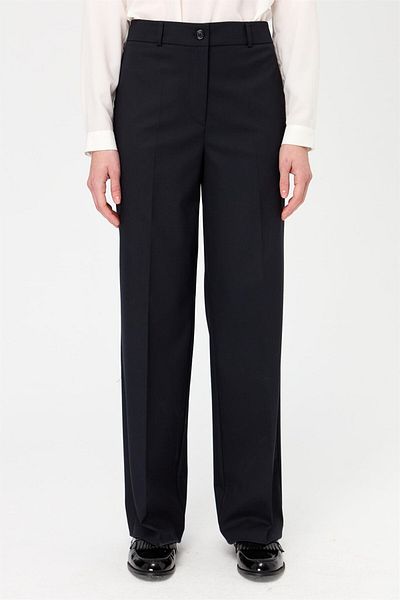 Esswaap Wide Leg Trousers Navy