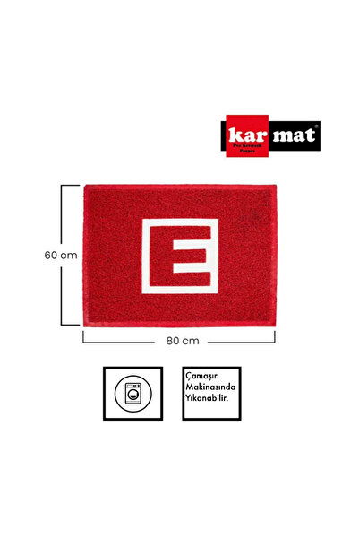 KARMAT Eczane Paspası, E Logolu Eczane Paspası, Kıvırcık Paspas, Işyeri Paspası, 60*80