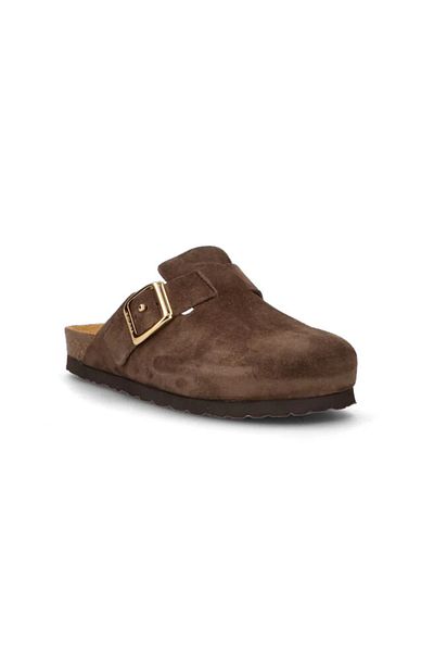Frau Women's / Girl's Slipper 17B5 Frau SUEDE-S T.Moro (Dark Brown)