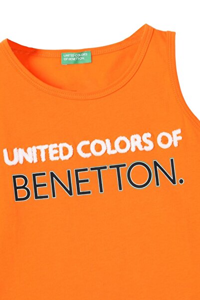 Benetton Benetton Boy Orange Tank Top - United Colors BNT-B21357