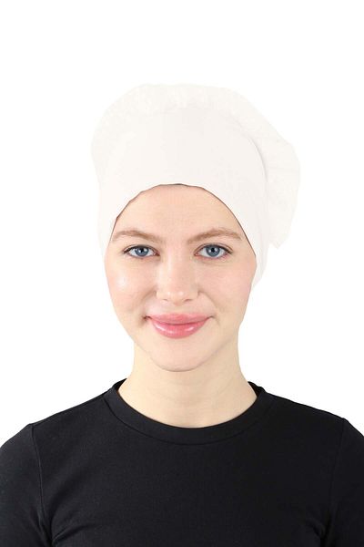 Ecardin Sandy Fabric Bonnet με Δαντελωτό Κουτσάκι - St 620 Cream