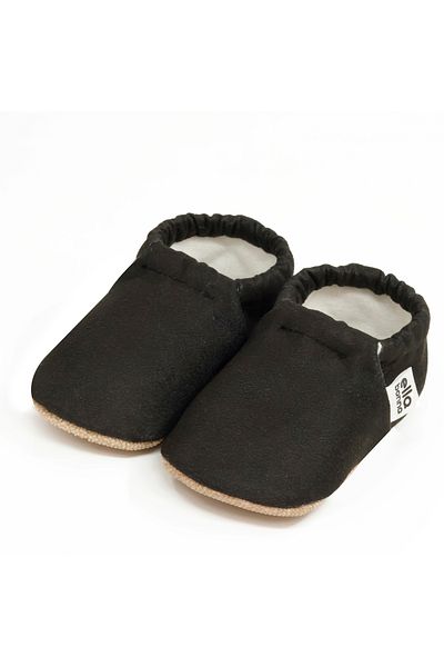 Ella Bonna Black Baby Booties - Non-Slip Sole, Home Boots, Slippers Nursery Slippers