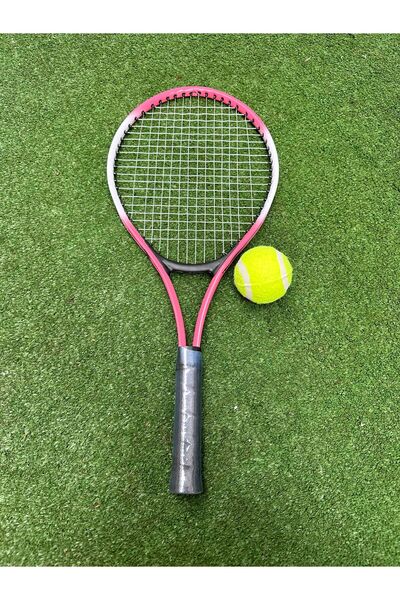 Leyaton Çocuk Tenis Raketi Seti 21 Inç 1 Raket 1 Top Çantalı Set Pembe