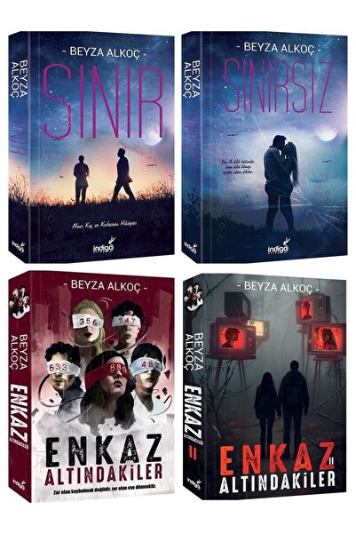 İndigo Kitap Enkaz Altındakiler 1 -2 - Sınır - Sınırsız Beyza Alkoç 4 Roman  ...
