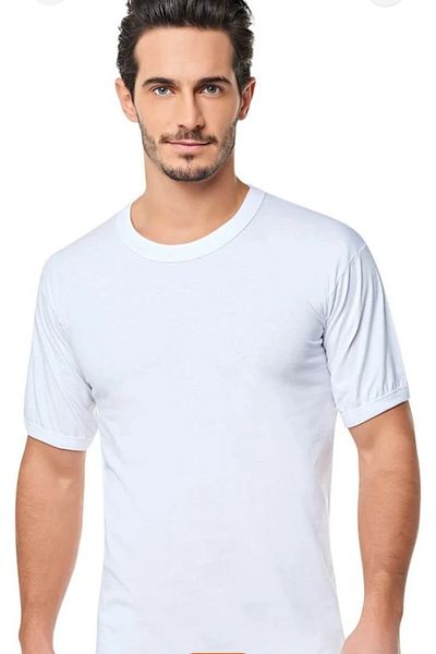 Seher Yıldız Short Sleeve Banded Zero Collar Men's Athlete Undershirt 2-Piece Seher Yıldız