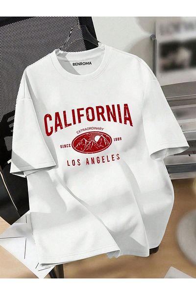 BENROMA CALIFORNIA PRINTED OVERSIZE UNISEX T-SHIRT[3-12 ετών παιδικό μπλουζάκι διαθέσιμο]